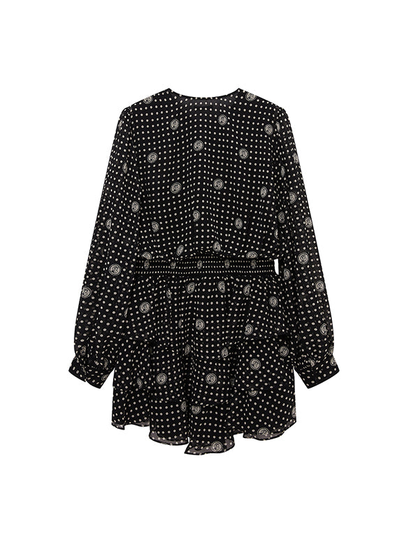 Printed Chiffon Dress