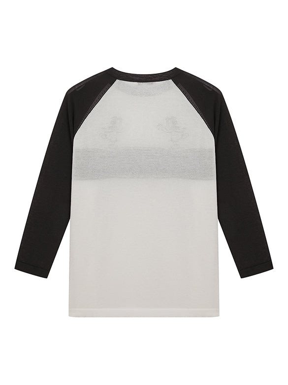 Embroidery Raglan Sleeves Knit Top
