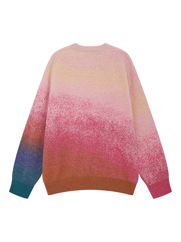 Graduation Color Knit Top