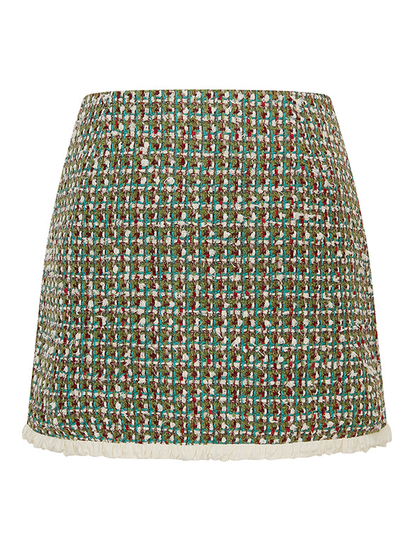 Mix Tweed Skirt