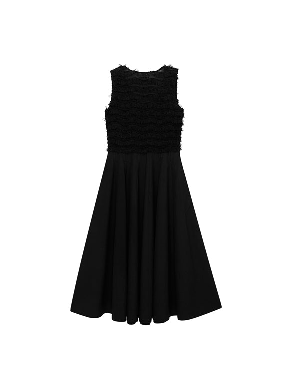 Tulle Combination Sleeveless Dress