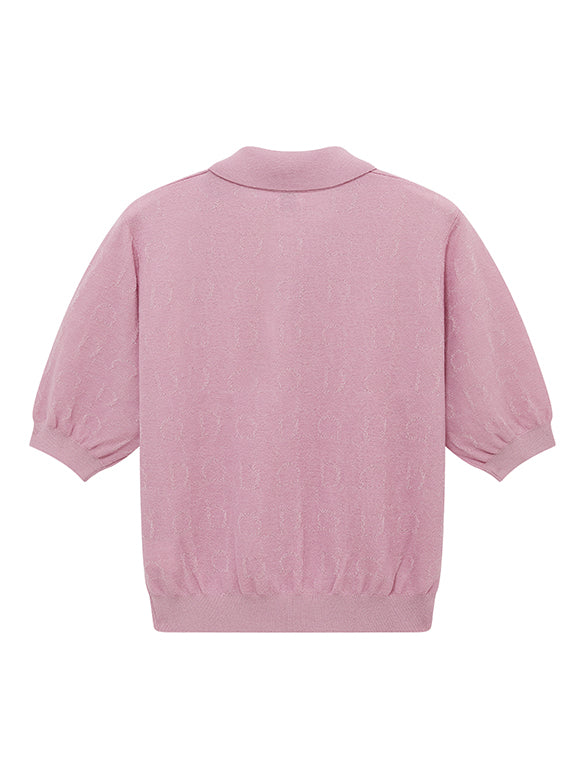 Animal Embroidery Polo Knit