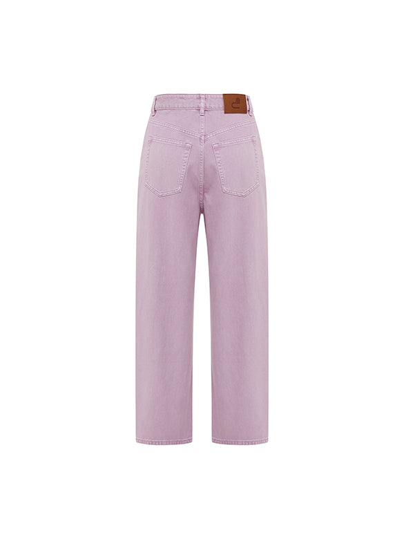 Purple Denim Pants