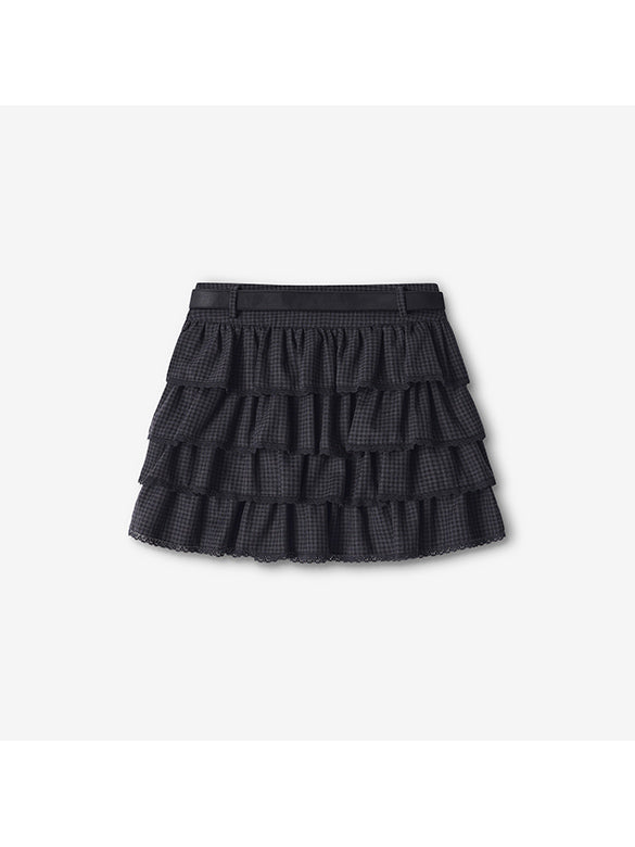 Lace Piping Frill Skirt