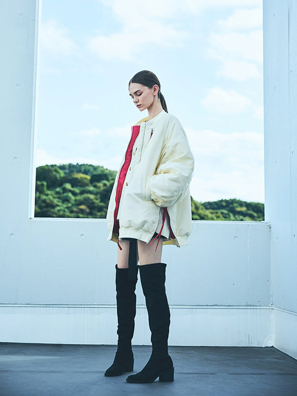 Tulle Stack Long MA-1 Blouson