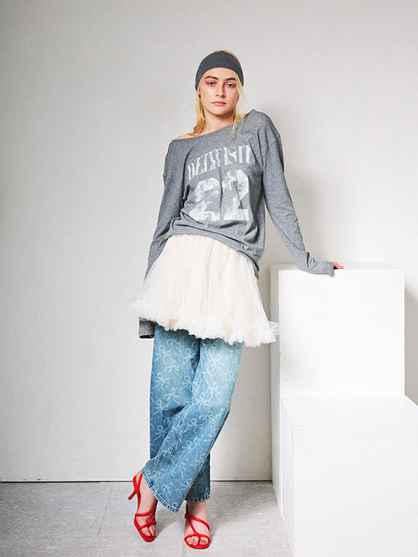 White Tulle Short Length Skirt