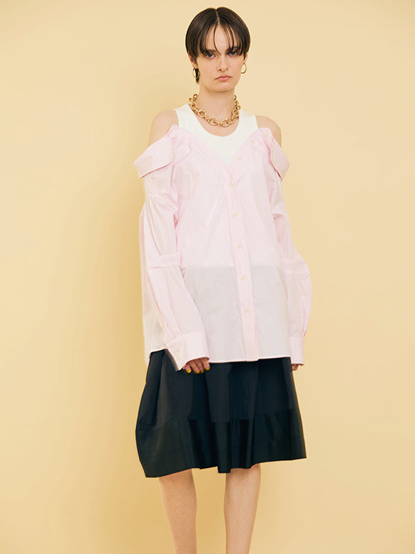 Tank-top Layered Design Shirt