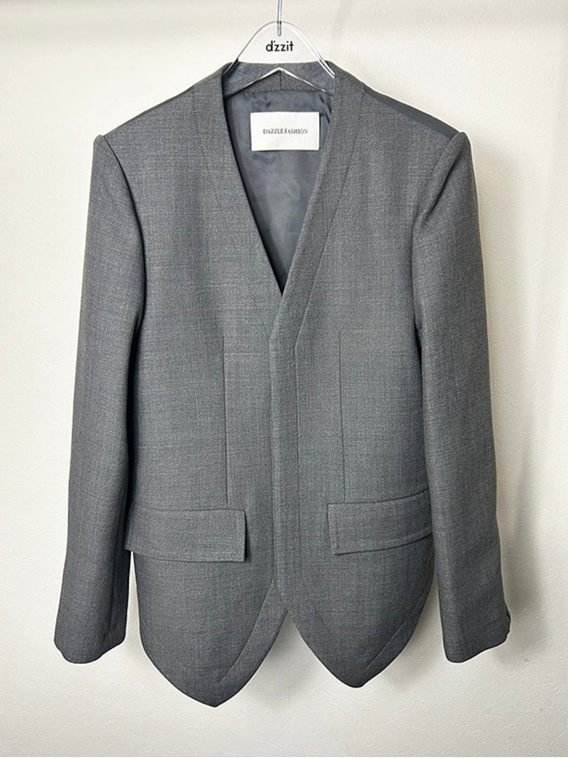 Vest Combination No-Lapel Jacket