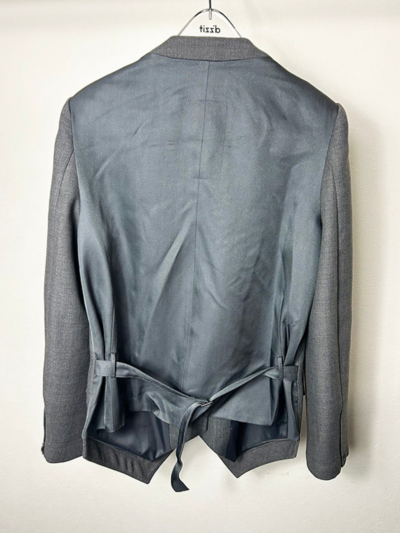 Vest Combination No-Lapel Jacket