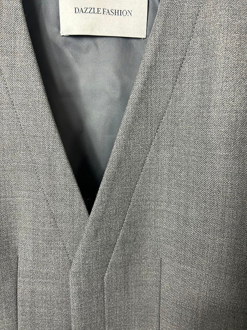 Vest Combination No-Lapel Jacket