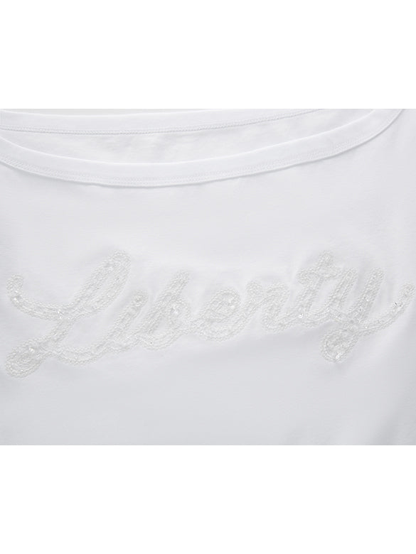 Side Gather One-Shoulder T-shirt