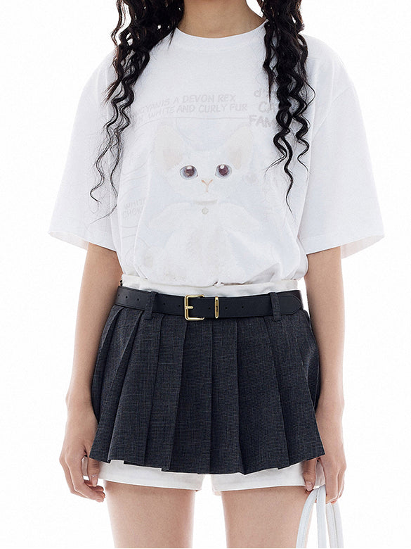 Cat Embroidery T-shirt