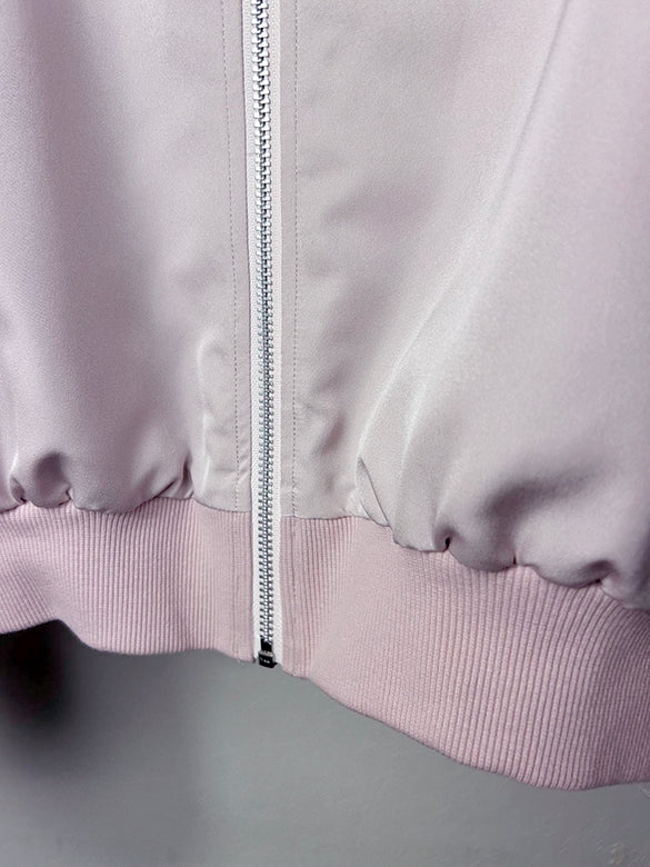 Tulle Combination Gather Sleeves Blouson