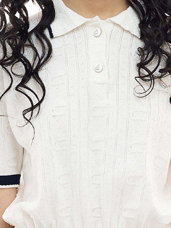 Bi-color Line Polo-Knit