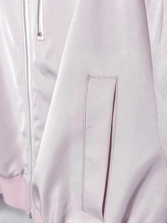 Tulle Combination Gather Sleeves Blouson