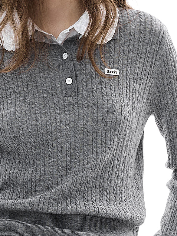 Blouse Layered Knit Top