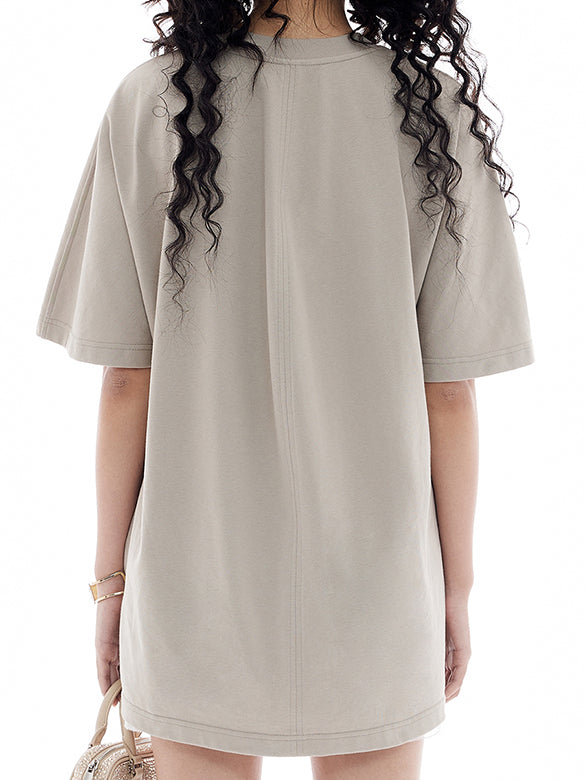 Tulle Ribbon T-shirt Dress