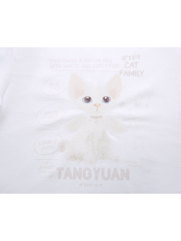 Cat Embroidery T-shirt