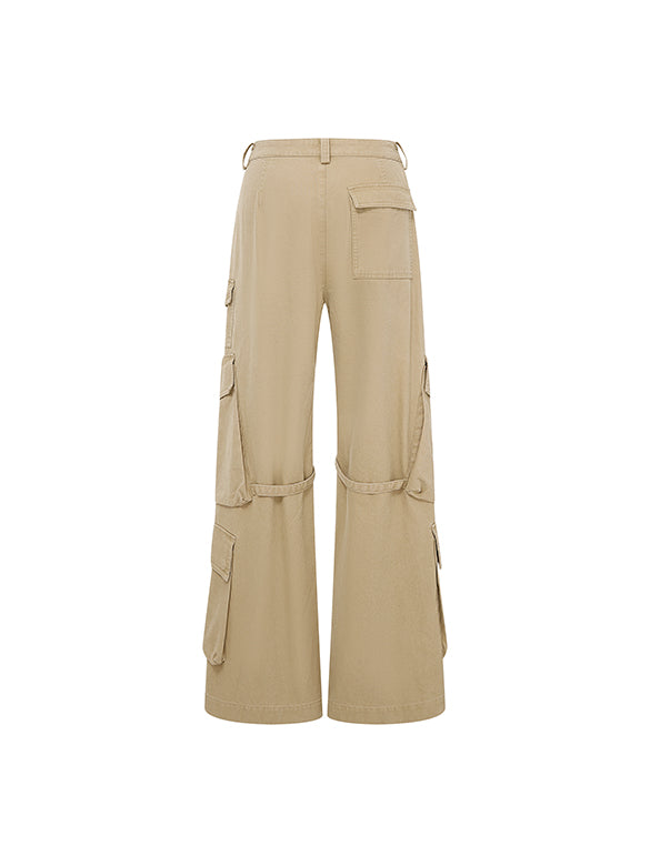 Strap Design Cargo Pants