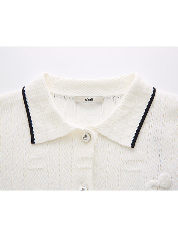 Bi-color Line Polo-Knit