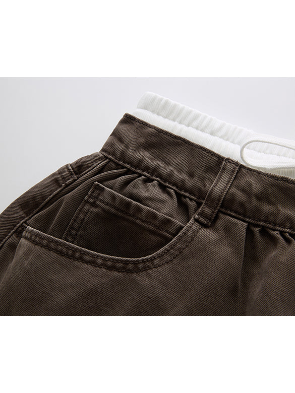 Micro Short Length Denim Skirt