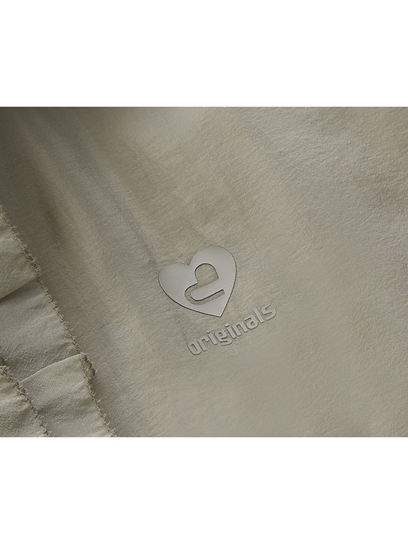 Frill Design Sheer Blouson