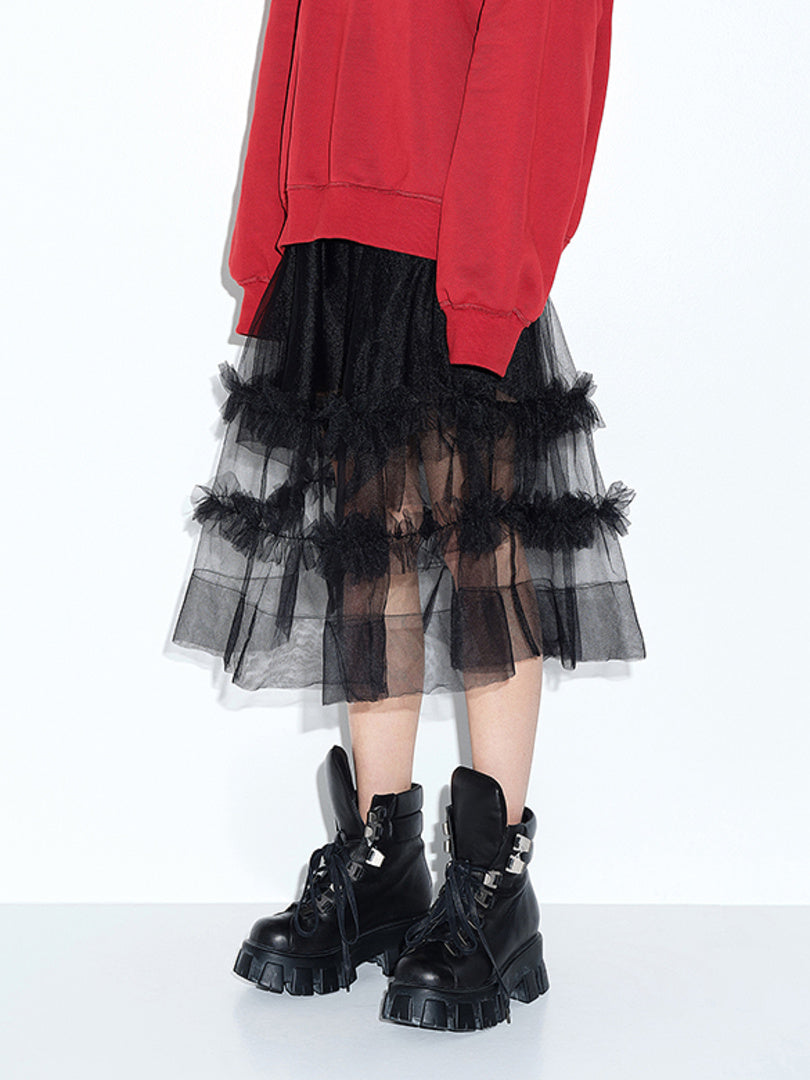Tulle Flare Skirt