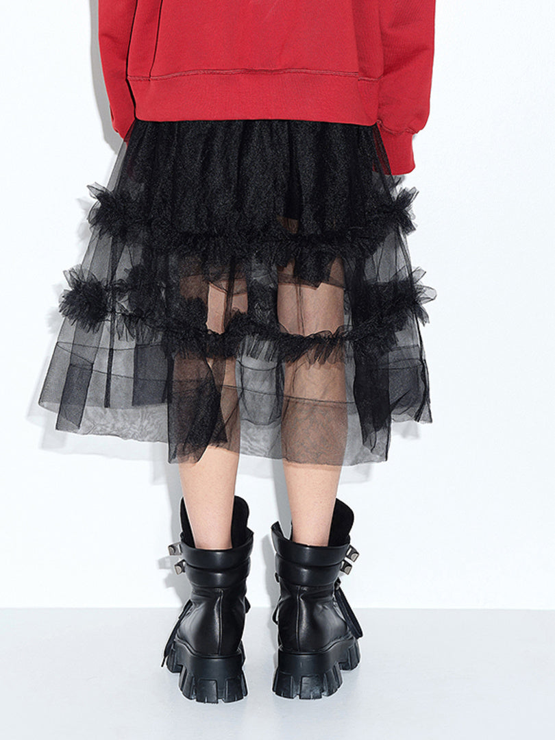 Tulle Flare Skirt