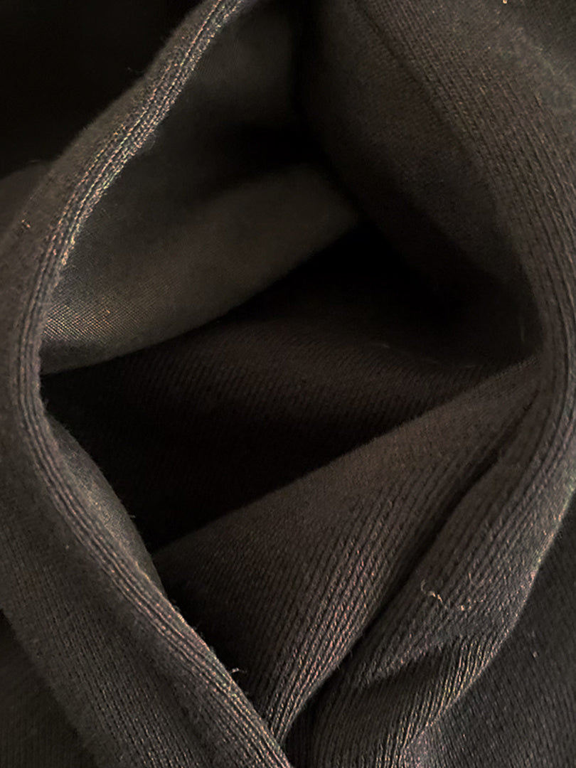 Satin Logo Hoodie Sweatshirt