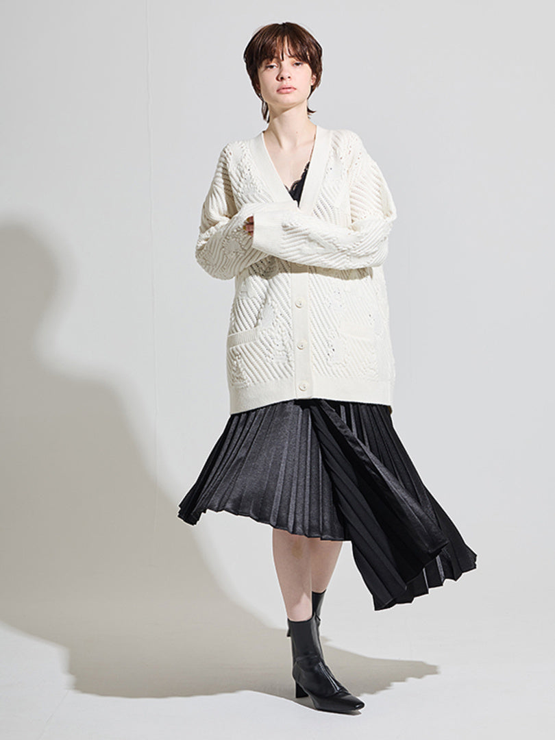 Asymmetry Design Pleats Skirt
