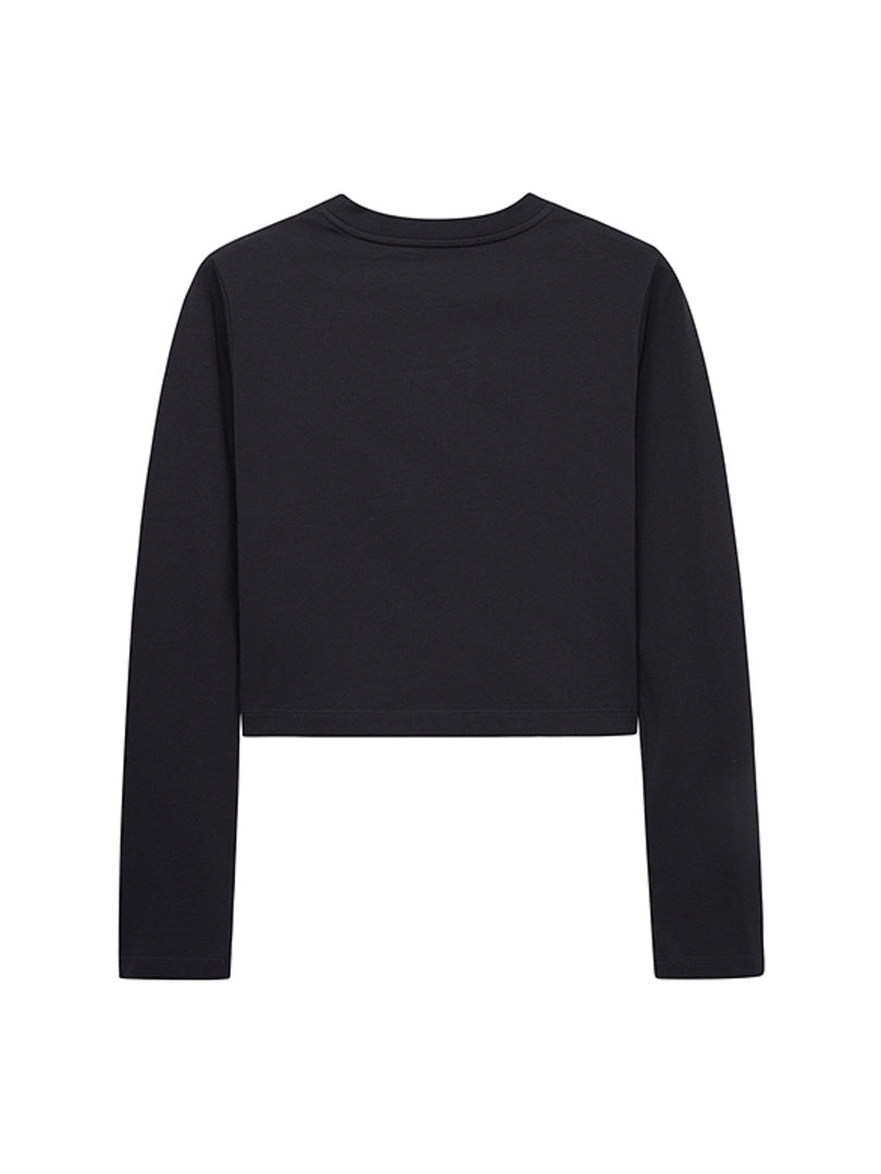 Beads & Sequins Short Long Sleeves T-Shirt