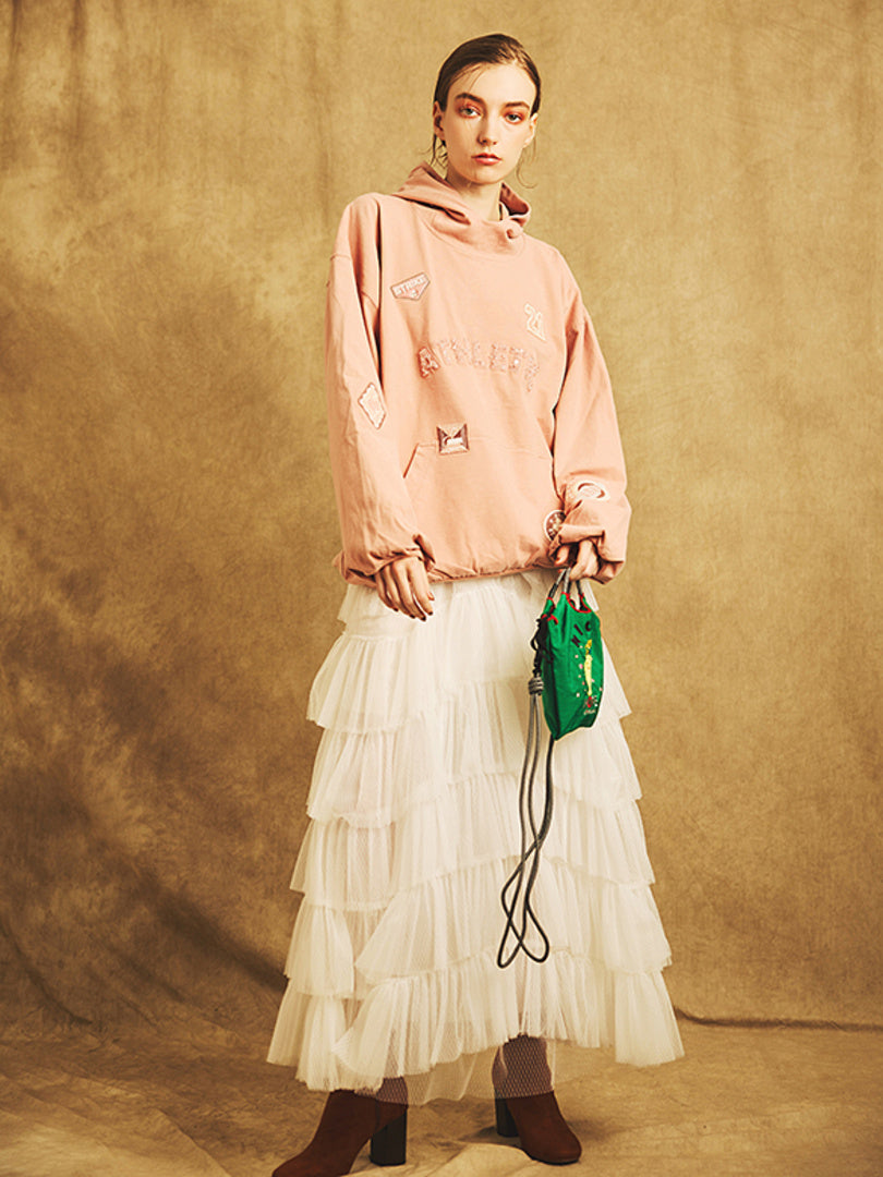 White Tiered Tulle Skirt