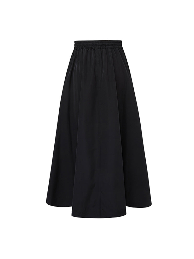 Center Zipper Long Length Skirt