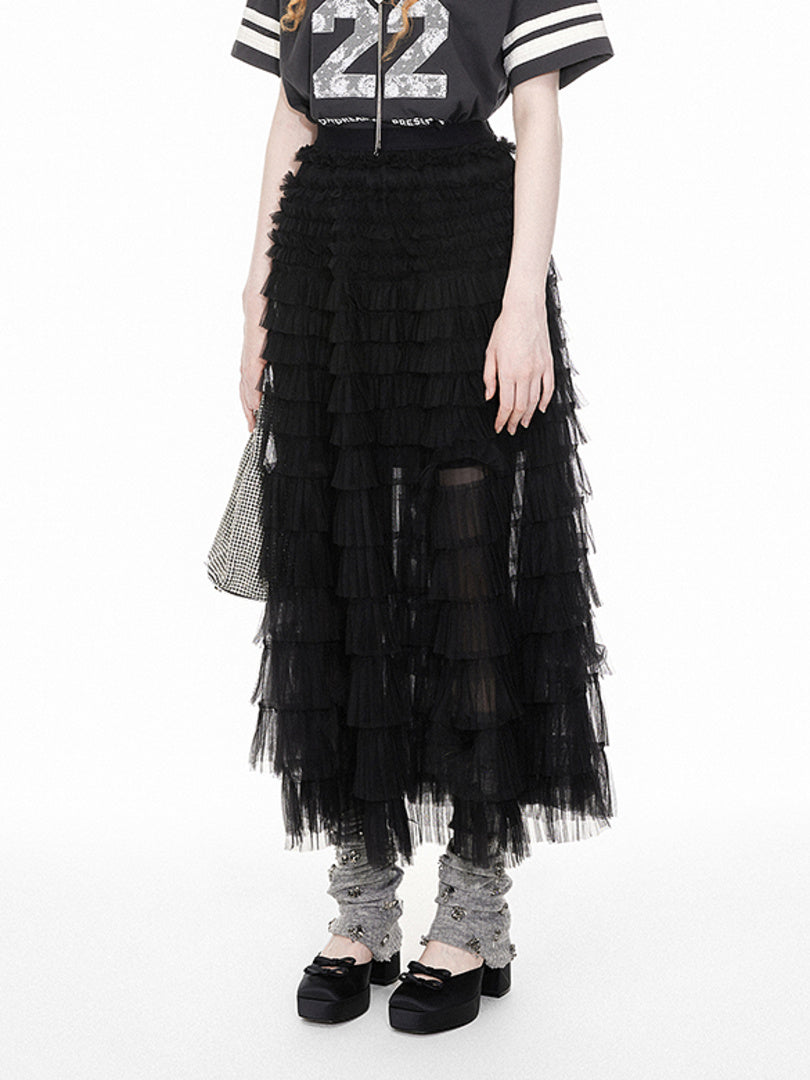 Tiered Tulle Skirt