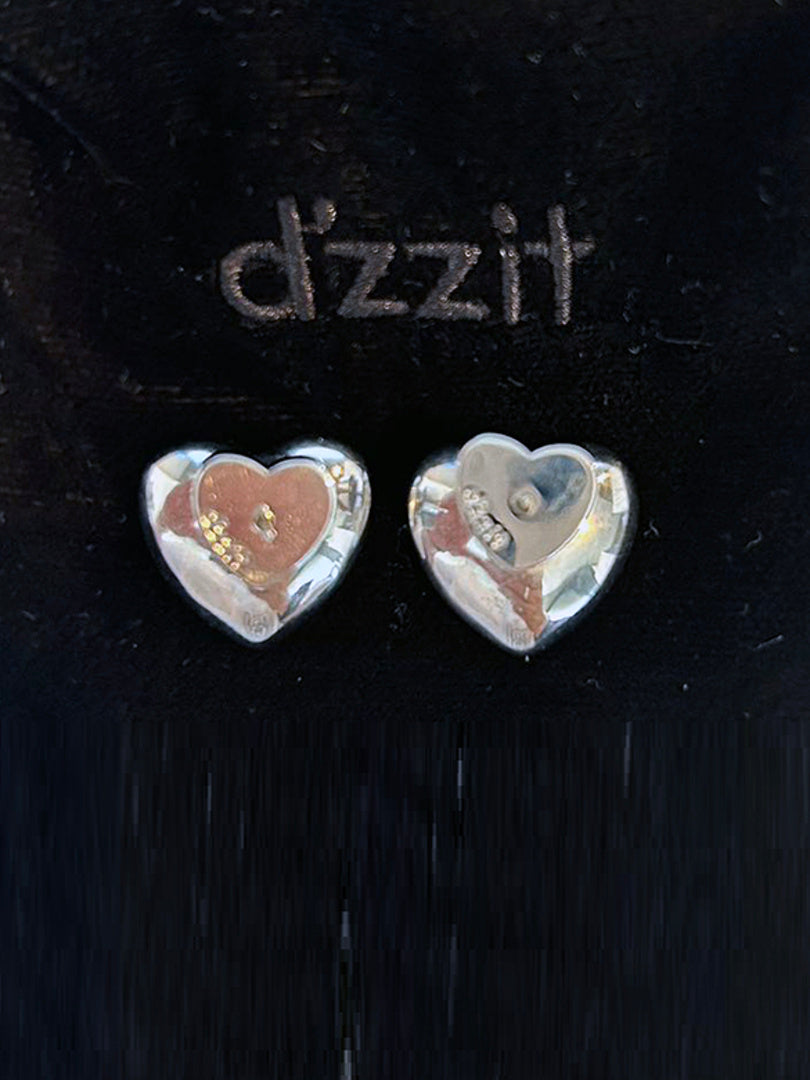 Heart d Logo Earrings