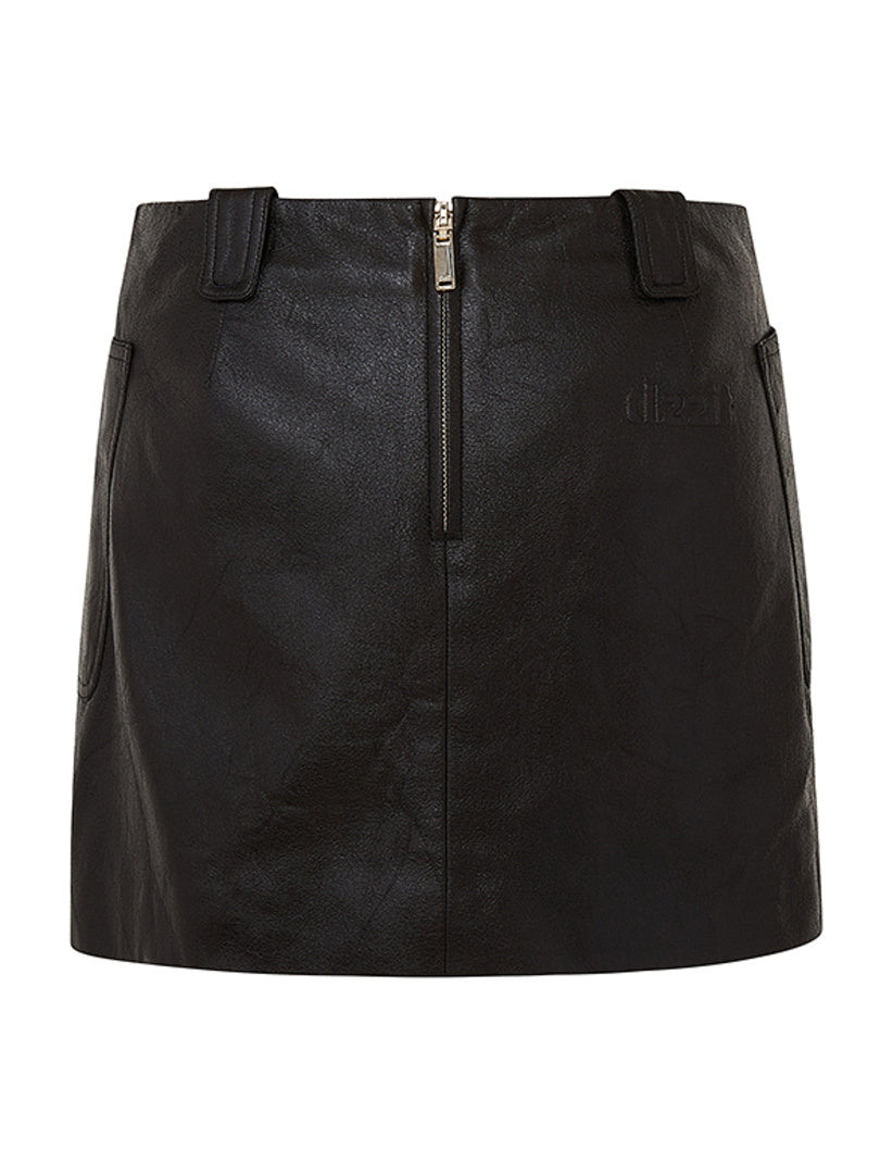 Fake Leather Skirt