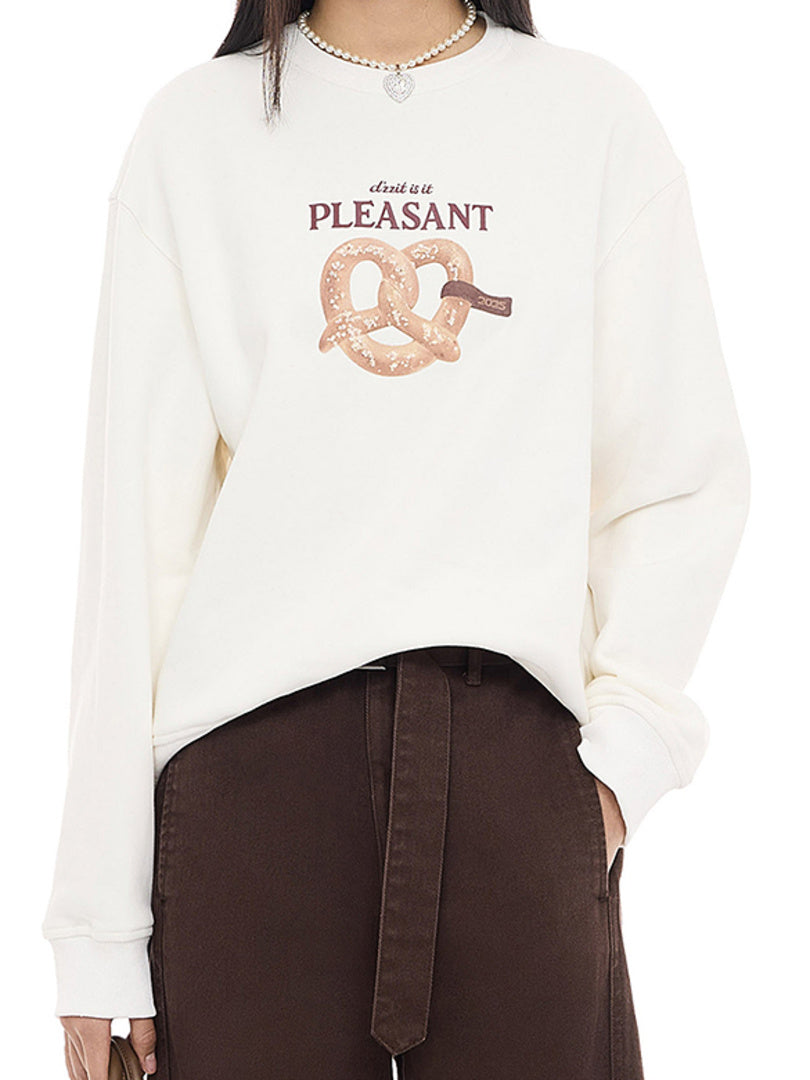 Sweets Printed Sweatshirt