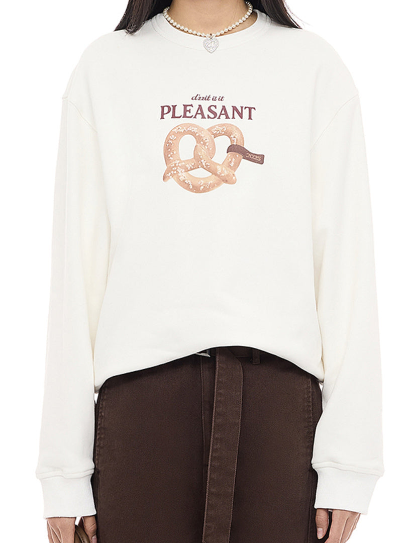 Sweets Printed Sweatshirt