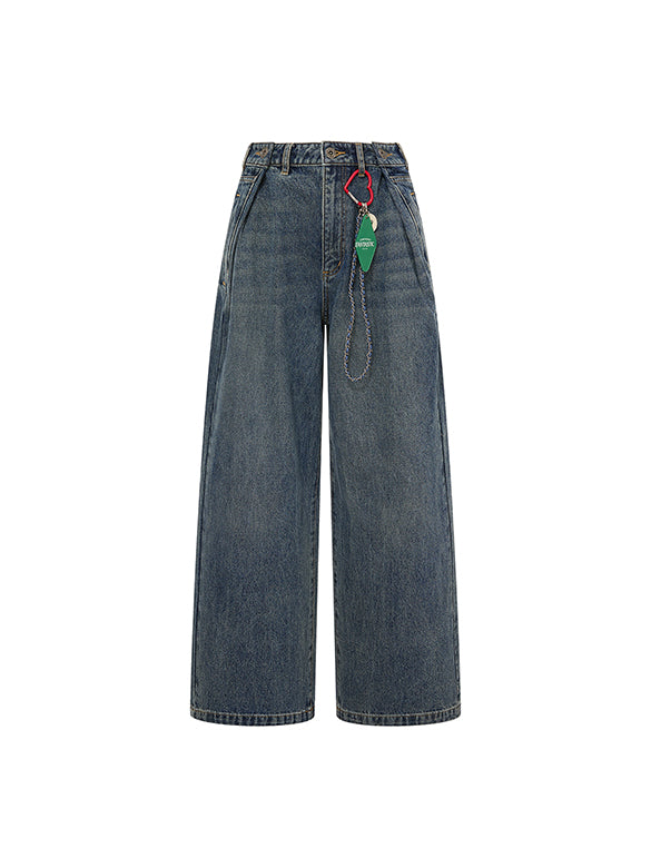 Charm Design Denim Pants