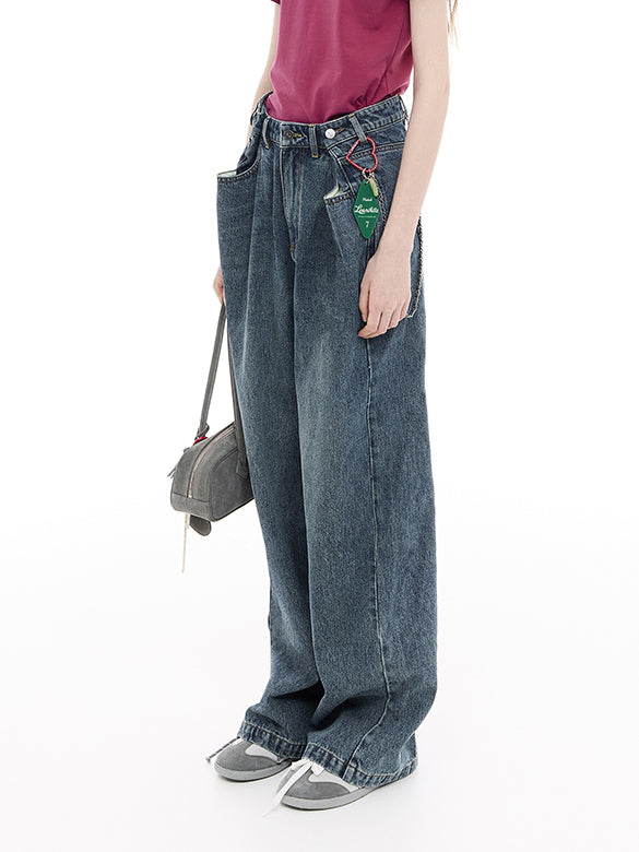 Charm Design Denim Pants
