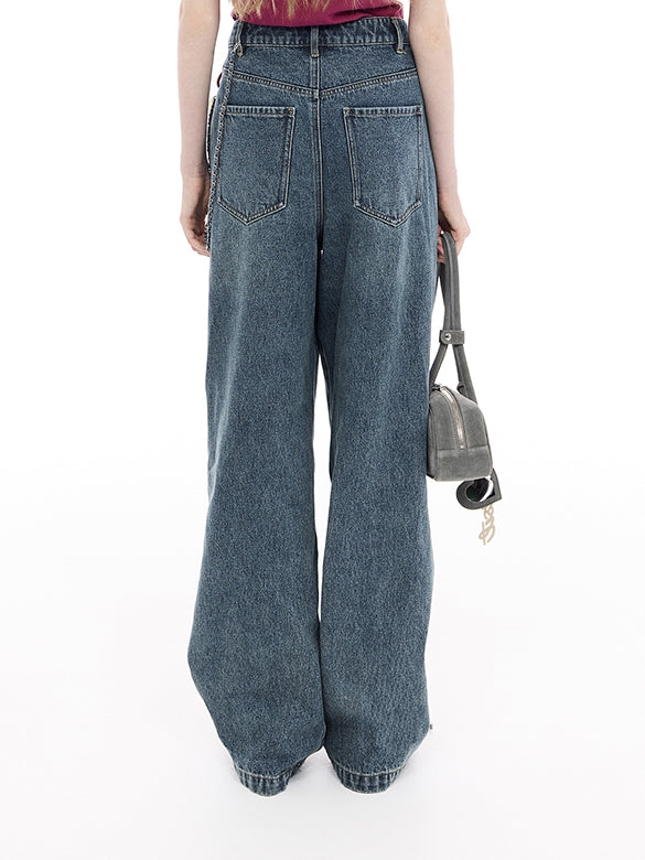 Charm Design Denim Pants