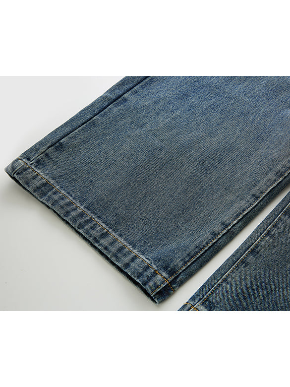 Charm Design Denim Pants