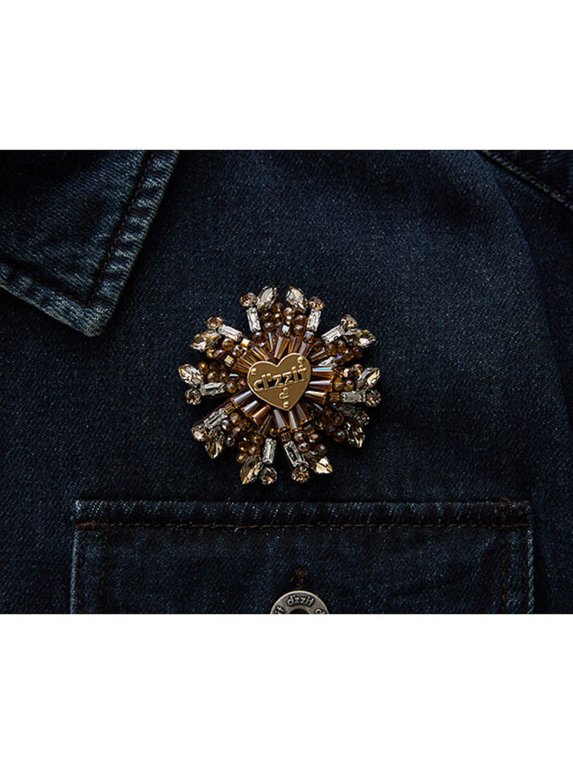 Suede Piping Denim Jacket