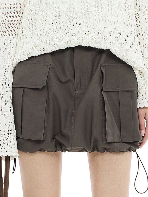 Cargo Short Length Skirt