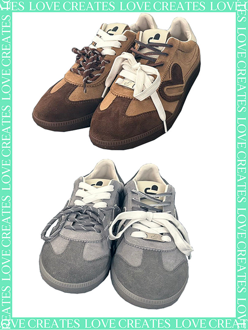 Random Code Suede Sneakers