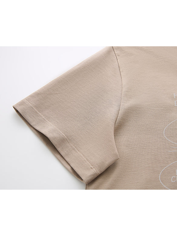 Cat Embroidery T-shirt