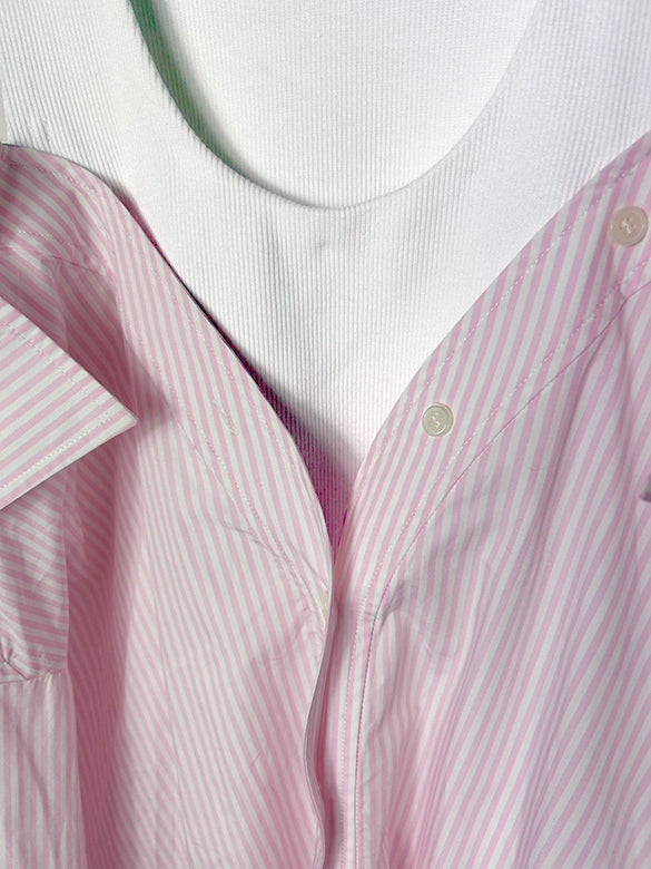 Tank-top Layered Design Shirt