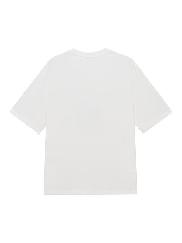 Cat Printed Badge T-shirt