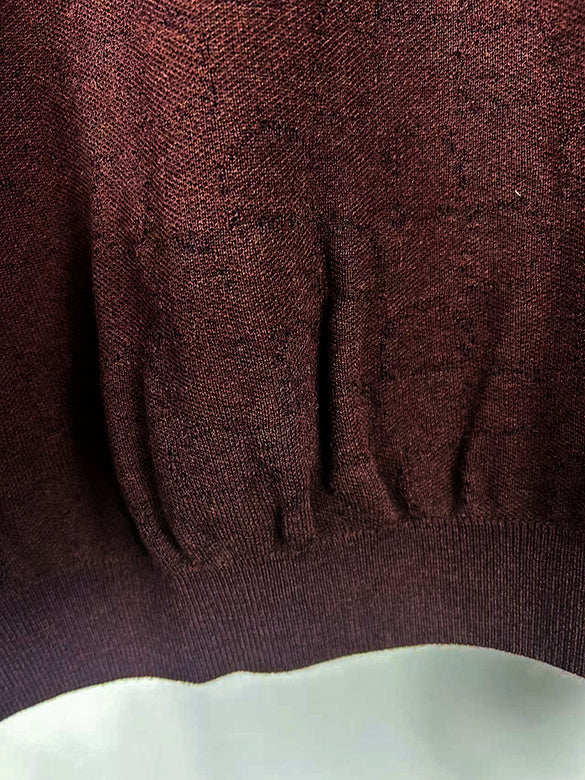 Animal Embroidery Knit Top