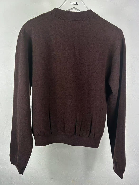 Animal Embroidery Knit Top